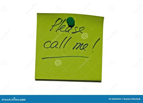 Please call me stock photo. Image of board, message, orange - 5646454