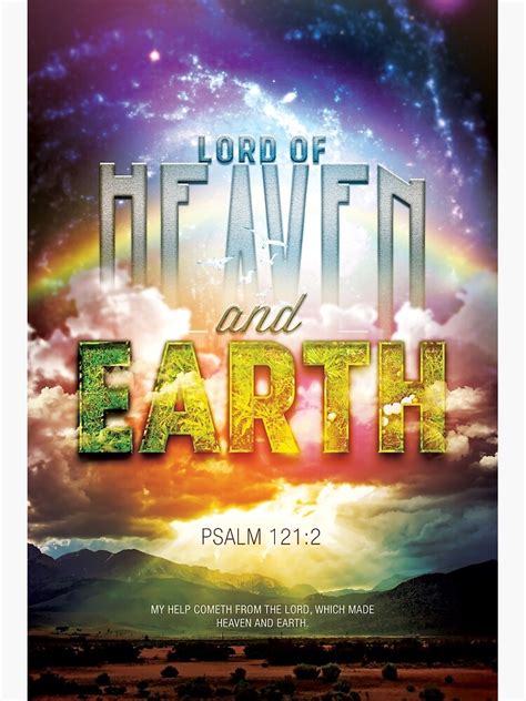 "Lord of Heaven and Earth" Poster for Sale by seraphimchris | Redbubble