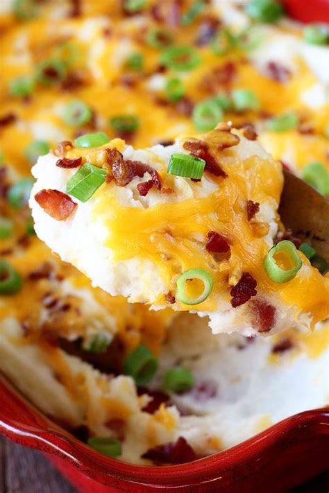 Shortcut Loaded Mashed Potato Casserole - Southern Bite