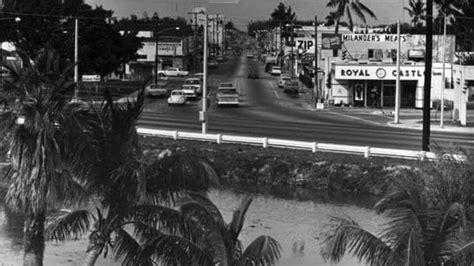 Intersection of Palm Ave and Okeechobee in Hialeah, 1965 Old Florida ...