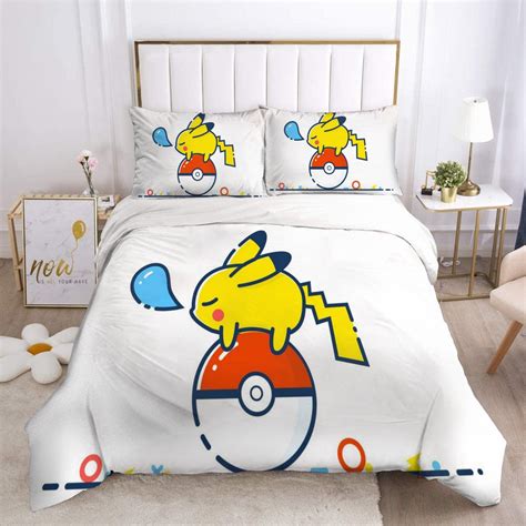 Pokemon Pikachu Quilt Cover Bedding - Furvenzy