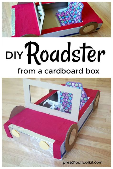 Easy Cardboard Box Car for Toddlers and Preschoolers » Preschool Toolkit