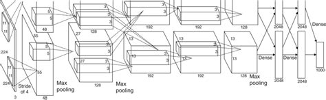 An illustration of the structure of AlexNet (Krizhevsky et al., 2012 ...