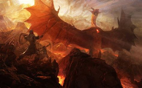 HD wallpaper: battle, dogma, dragons, fantasy, game, warrior | Wallpaper Flare