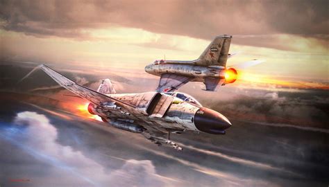 F-4 Phantom II vs MiG-21 Fishbed Vietnam (CGI) Best Fighter Jet, Fighter Jets, Fighter Planes ...