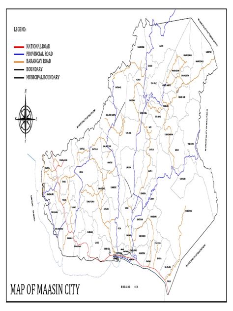 Map of Maasin City | PDF