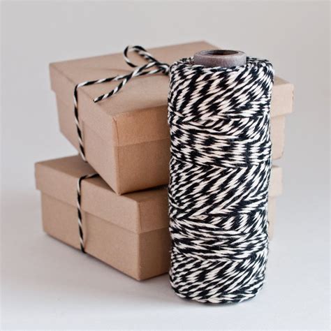 Black/natural Baker's Twine - Etsy | Twine, Bakers twine, Gift wrapping inspiration