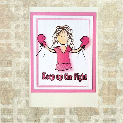 Breast Cancer Support Card Pink Fight Cancer Prayer Card for | Etsy