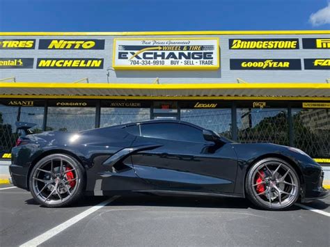 Chevrolet Corvette C8 Stingray Black Vossen S21-01 Wheel | Wheel Front