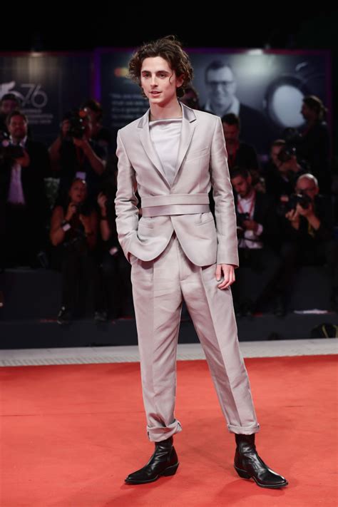 Oh Cool, Timothée Chalamet Just Reinvented the Suit at the Venice Film Festival - Fashionista