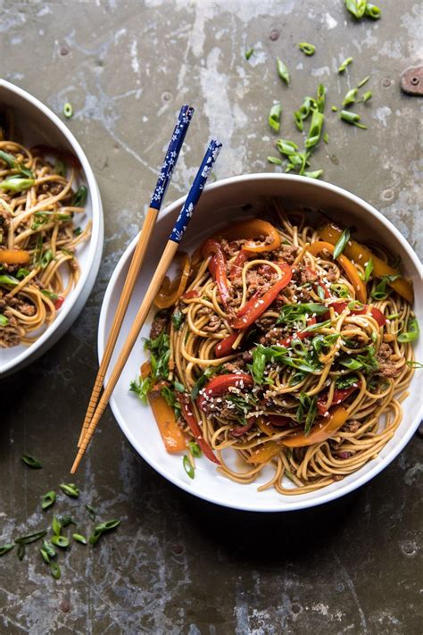 Weeknight 20 Minute Spicy Udon Noodles. - Half Baked Harvest