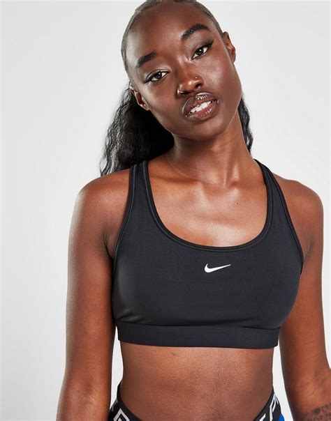 Black Nike Running Swoosh Sports Bra | JD Sports UK