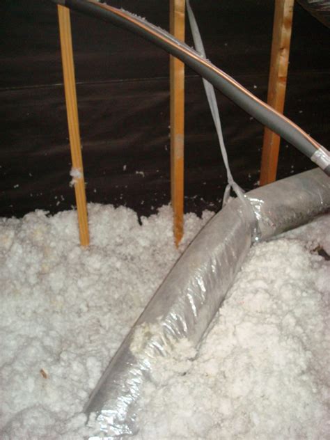 Attic Insulation | Loose fill attic insulation with air duct… | Flickr