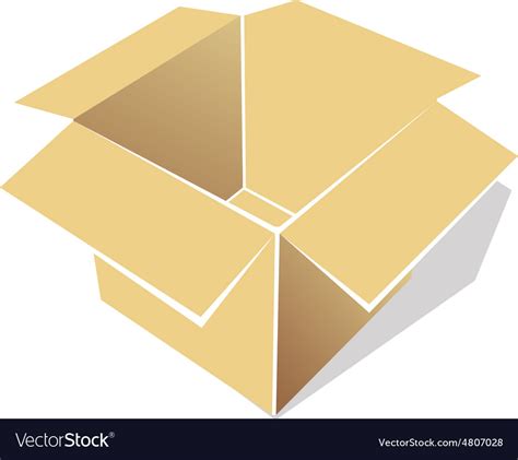 Icon of empty box Royalty Free Vector Image - VectorStock