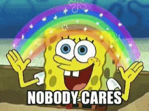 Spongebob Rainbow GIF - Spongebob Rainbow Nobody Cares - Discover & Share GIFs