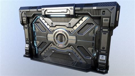 Sci-Fi Door 3D Model by qwestgamp