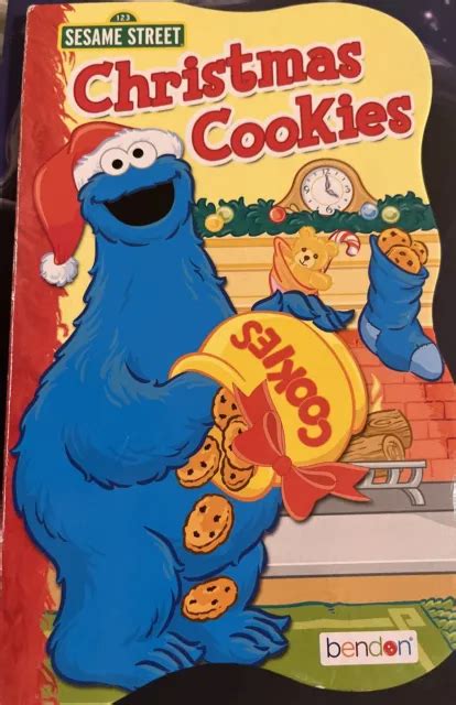 SESAME STREET CHRISTMAS Cookies recipes board book 2010 Elmo Cookie ...