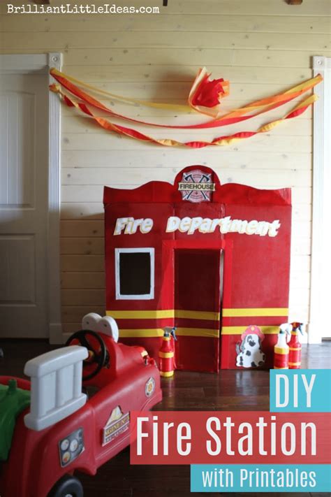 DIY Fire Station with Printables | Brilliant Little Ideas