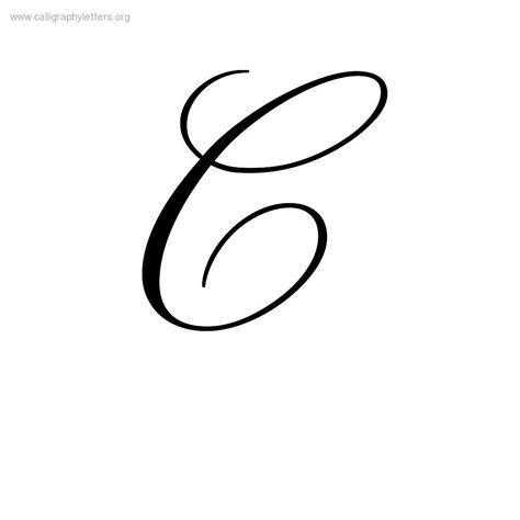 Letter C Calligraphy