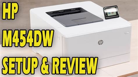 HP LaserJet Pro M454dw Setup and Review - YouTube