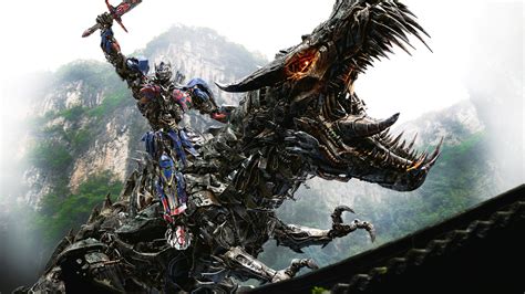 Optimus Prime On Dinobot, HD 4K Wallpaper