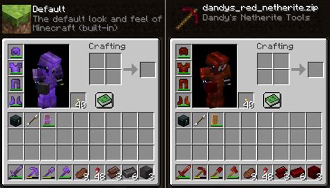 Dandy's Red Netherite - Resource Packs - Minecraft