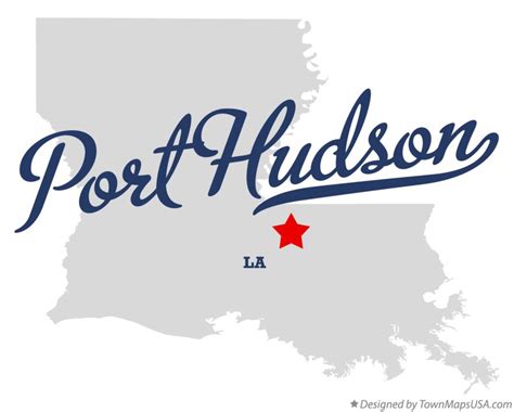 Map of Port Hudson, LA, Louisiana