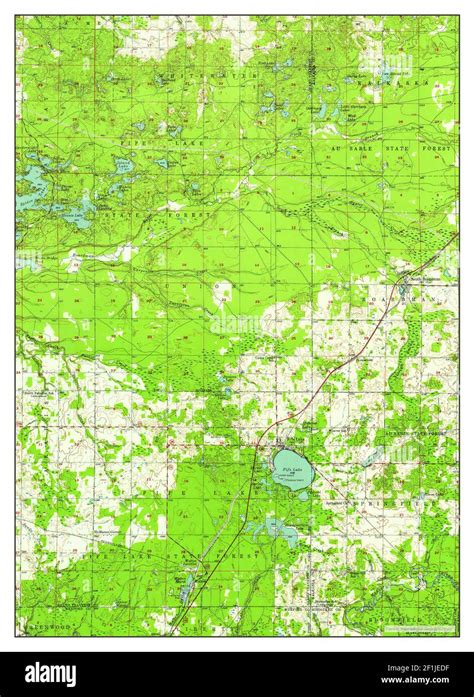 Fife Lake, Michigan, map 1956, 1:62500, United States of America by ...