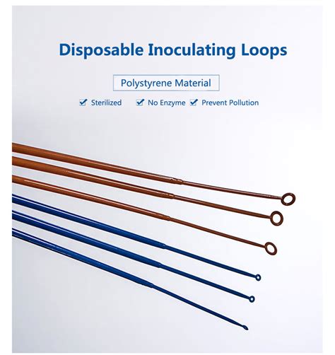 Reusable Plastic Inoculation Loops For Lab Bacterial Tissue Culture ...