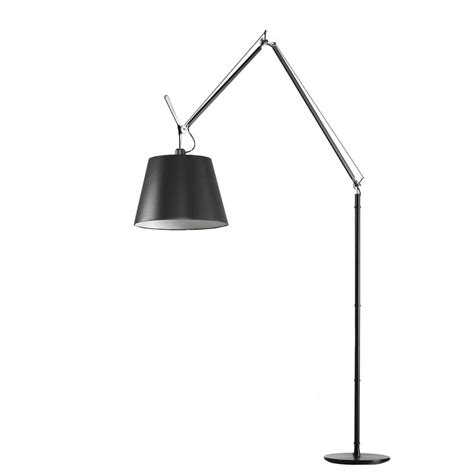 Artemide Tolomeo Mega floor lamp 42 cm, aluminium - black satin | Finnish Design Shop