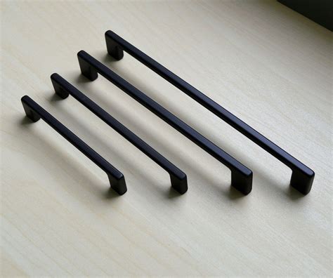 Black Dresser Pulls Black Hardware Bar Pulls Black Drawer Pulls Lot of ...