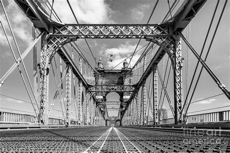 Roebling Bridge BW6 Photograph by Chris Farr | Fine Art America