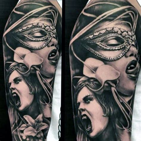 60 Vampire Tattoos For Men - Bite Into Cool Designs