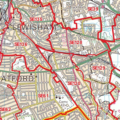 South East London Postcode Map (SE) – Map Logic