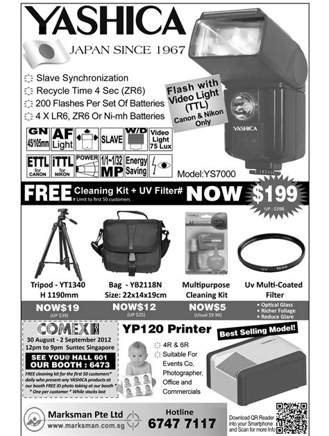 Yashica camera accessories - page 2 Brochures from Comex Singapore on Tech Show Portal ...