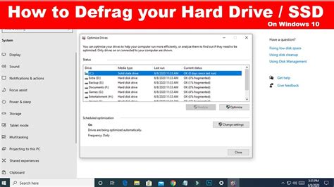 How to Defragment (Optimize) your hard drive or SSD on Windows 10 || Disk Defragmentation - 2020 ...