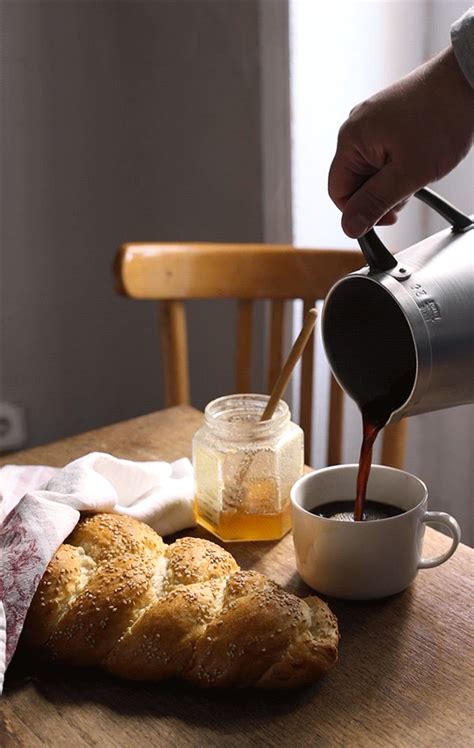 foodandmovecaptions:“Challah & Coffee time” shared by Belaseed Coffee Corner, Coffee Time ...