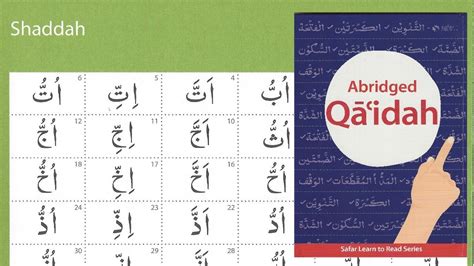 Learn Shaddah & Ghunnah (page 37) _ Safar Abridged Qaidah - Tajweed Tips and Tricks - YouTube