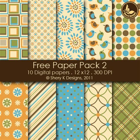 Free Digital Paper Pack 2 – Shery K Designs