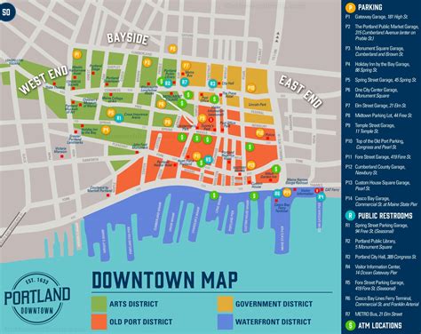 Portland sightseeing map - Ontheworldmap.com