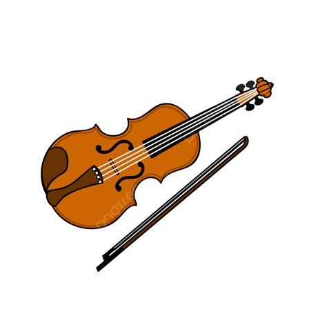 Cartoon Violin Clipart Transparent Background, Hand Drawn Cartoon ...