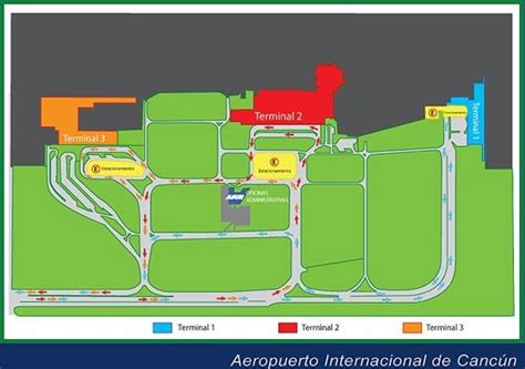 Cancun Airport Map | Cancuncare