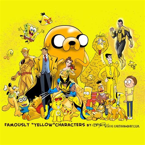 Famous yellow characters : r/yellow