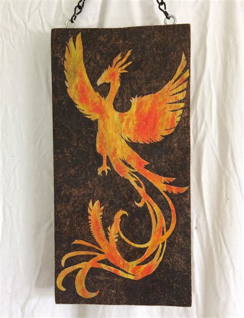 Phoenix from the flames home decor mythological wall hanging piece ...