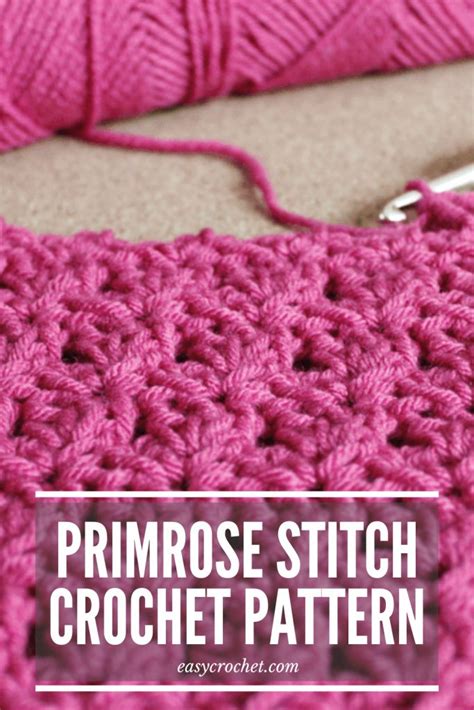 Crochet Primrose Stitch Pattern - Primrose Crochet Tutorial | Crochet stitches tutorial, Crochet ...