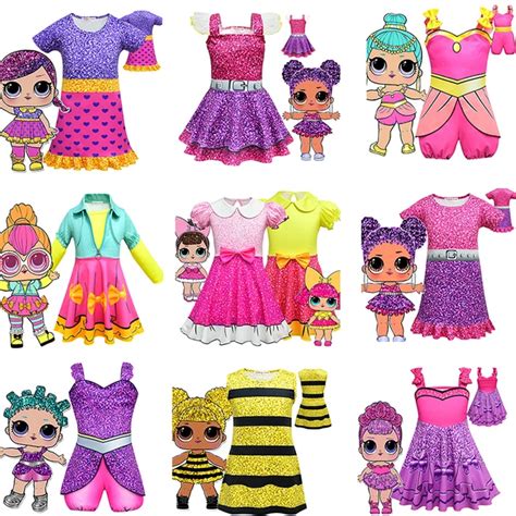 Lol Dolls Cosplay Costume Girl Birthday Party Dress Halloween Christmas Child Girl Cosplay ...