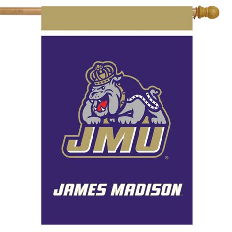 James Madison University NCAA House Flag - Briarwood Lane