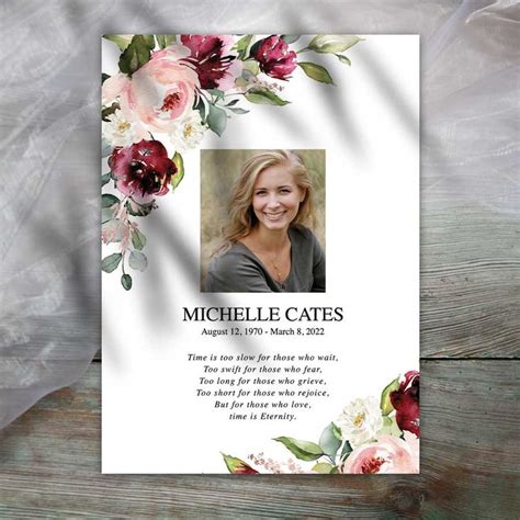 Celebration of Life Ideas- Photo Memorial Cards | Memorial cards ...