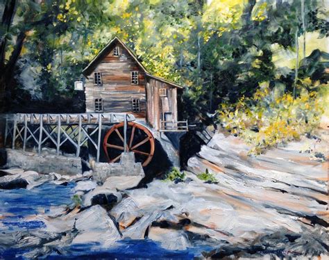 Old Mill Pond Painting by Frank Hoeffler - Fine Art America