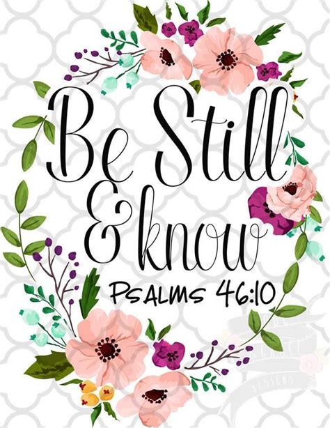 Be Still and Know Verse Quotes, Bible Verses Quotes, Bible Scriptures ...